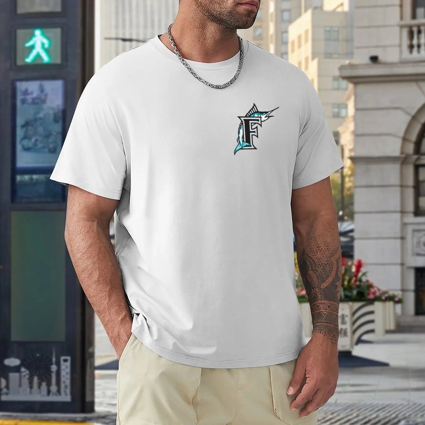 Vintage Florida Marlins Logo T-Shirt: PREMIUM QUALITY Tees