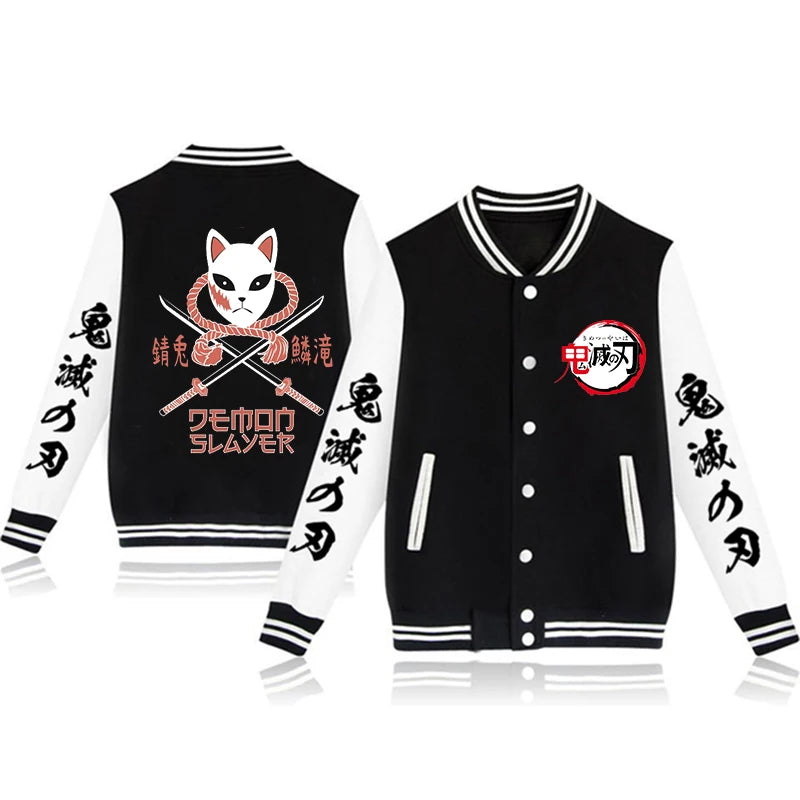 Boys Demon Slayer Stylish Bomber Jackets - Modern Style Design