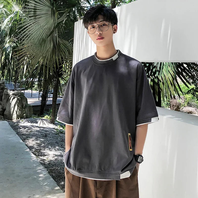 Men's Plain Oversized Cotton T-Shirt: Premium Quality