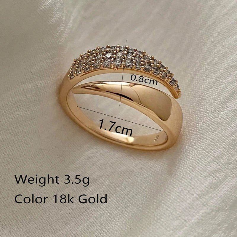 Gold-Plated Stainless Steel Sun Ring with Natural Stone