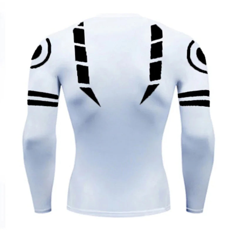 Men's 3D Print Compression Shirt Quick Dry Gym Workout Baselayer