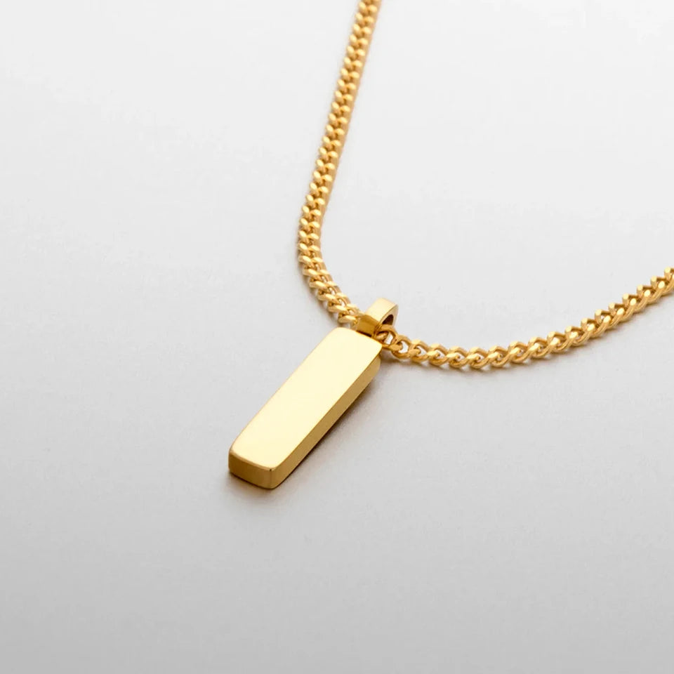 Men's Minimalist Pendant Necklace - Trendy, Collarbone Chain Jewellery