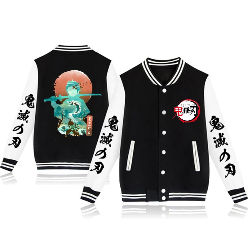 Boys Demon Slayer Stylish Bomber Jackets - Modern Style Design