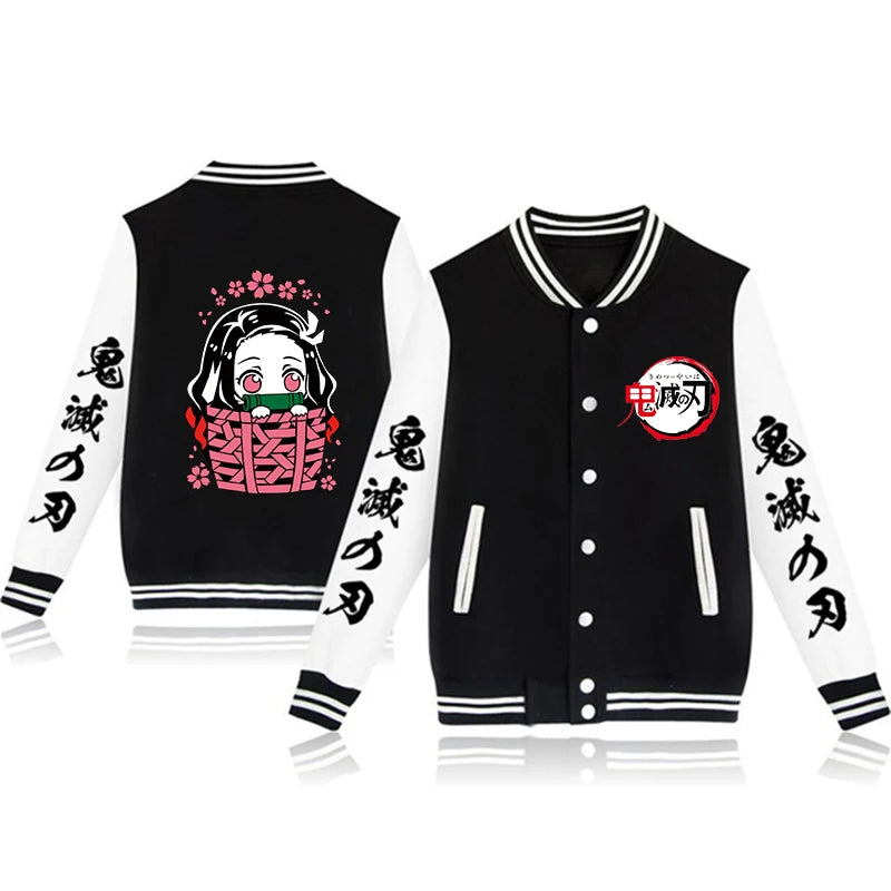 Boys Demon Slayer Stylish Bomber Jackets - Modern Style Design