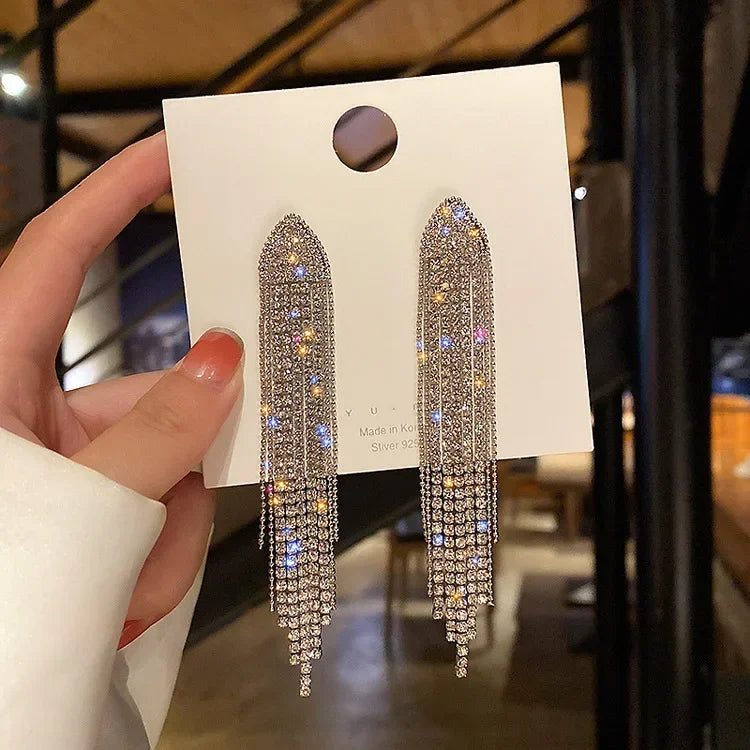 Elegant Rectangular Zircon Earrings - Unique Design, Premium Jewellery  for Women