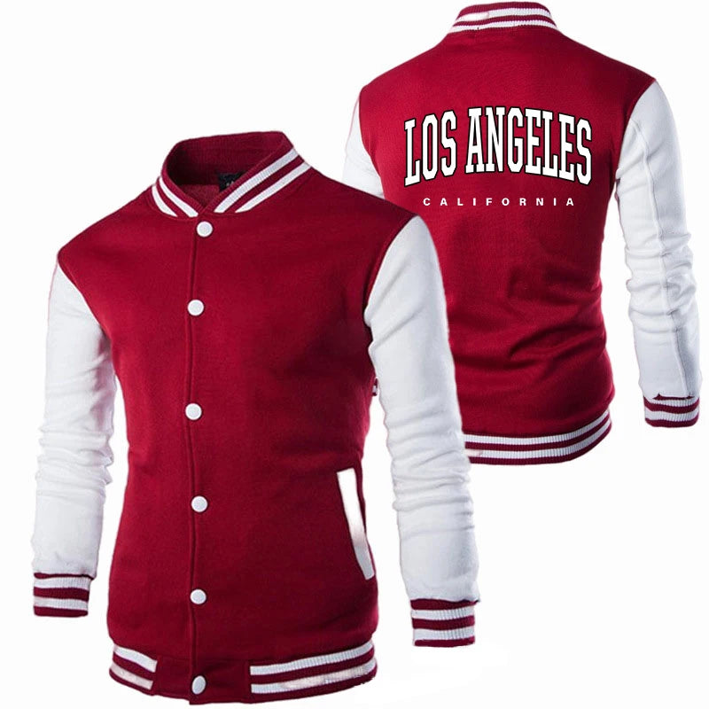 Spring/Autumn Baseball Jackets - Unisex Solid Color Streetwear