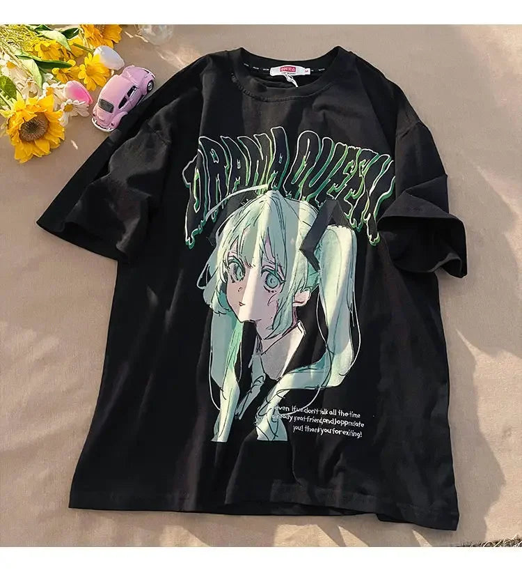 Oversized Attack on Titan Tees For women - High Quality Y2K Aesthetic T-Shirt