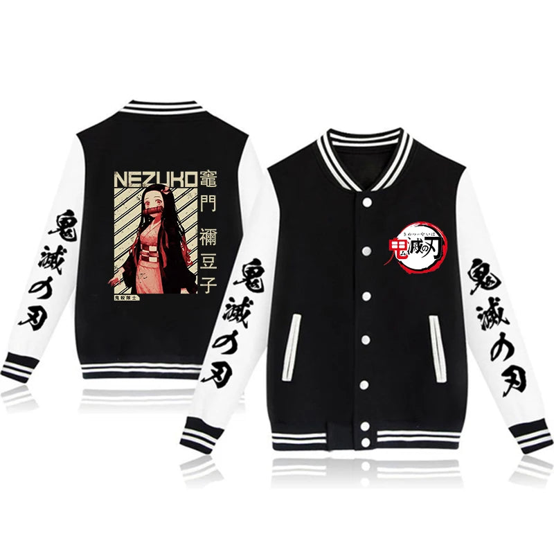 Boys Demon Slayer Stylish Bomber Jackets - Modern Style Design