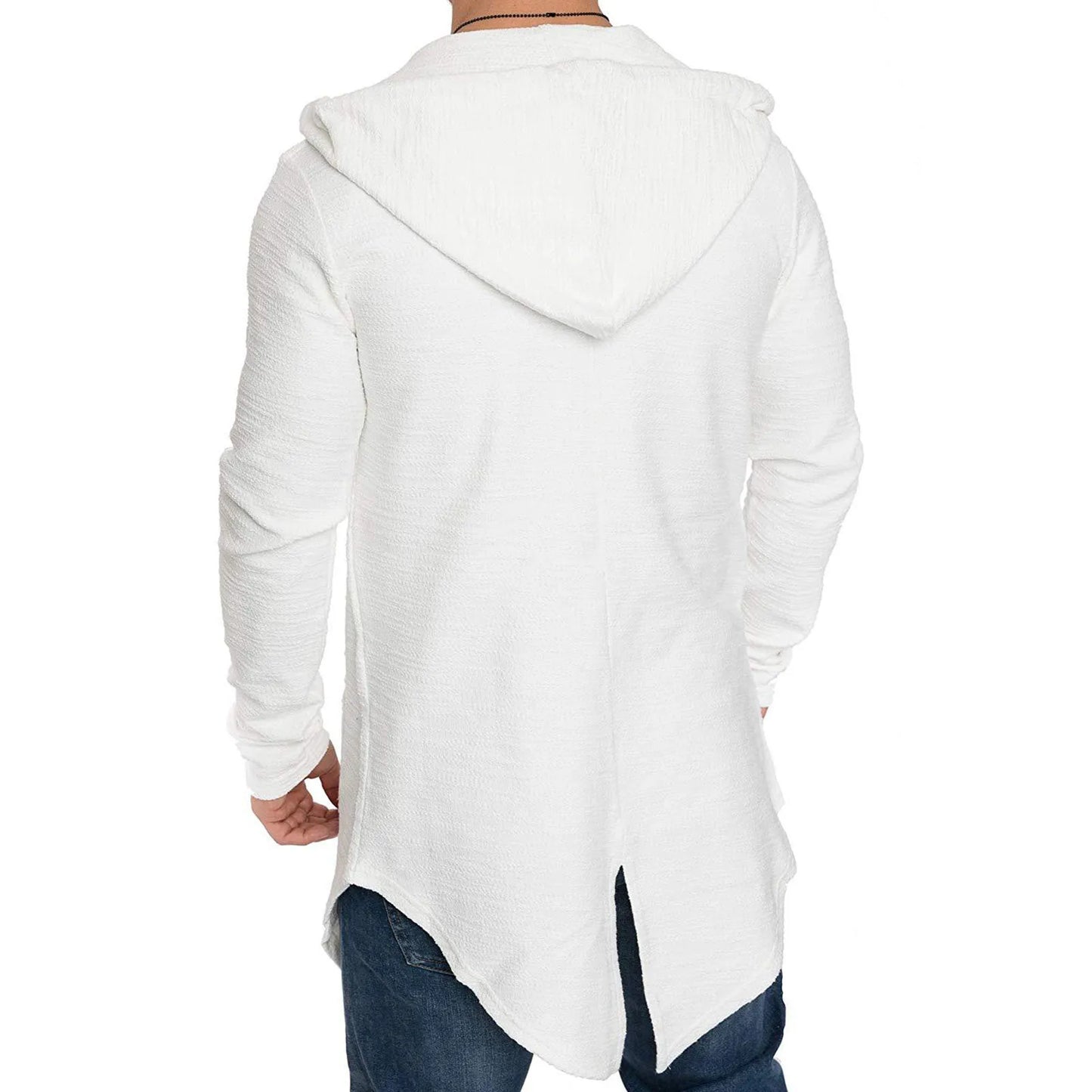 Men's Slim Solid Color Windproof Cardigan Coat - Autumn/Winter Jacket