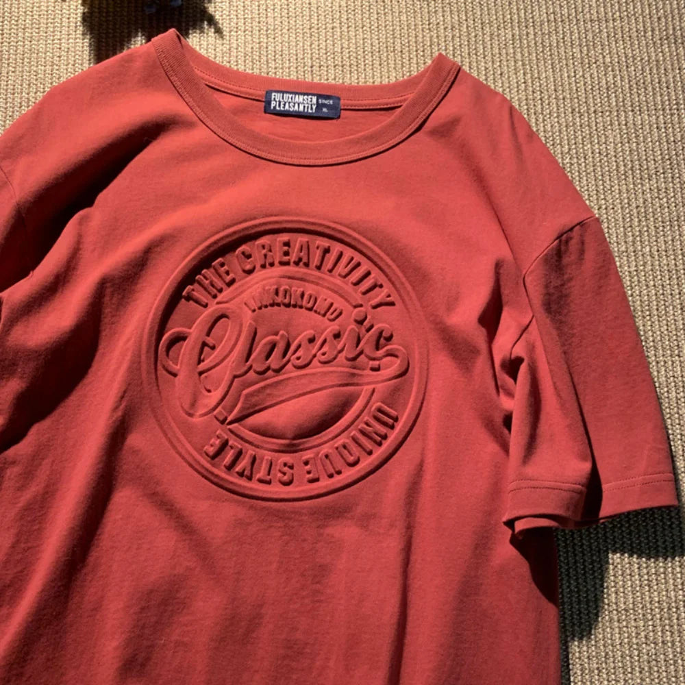 Vintage 3D Print Steel Seal Tee: Premium, Printed t-shirts for Men