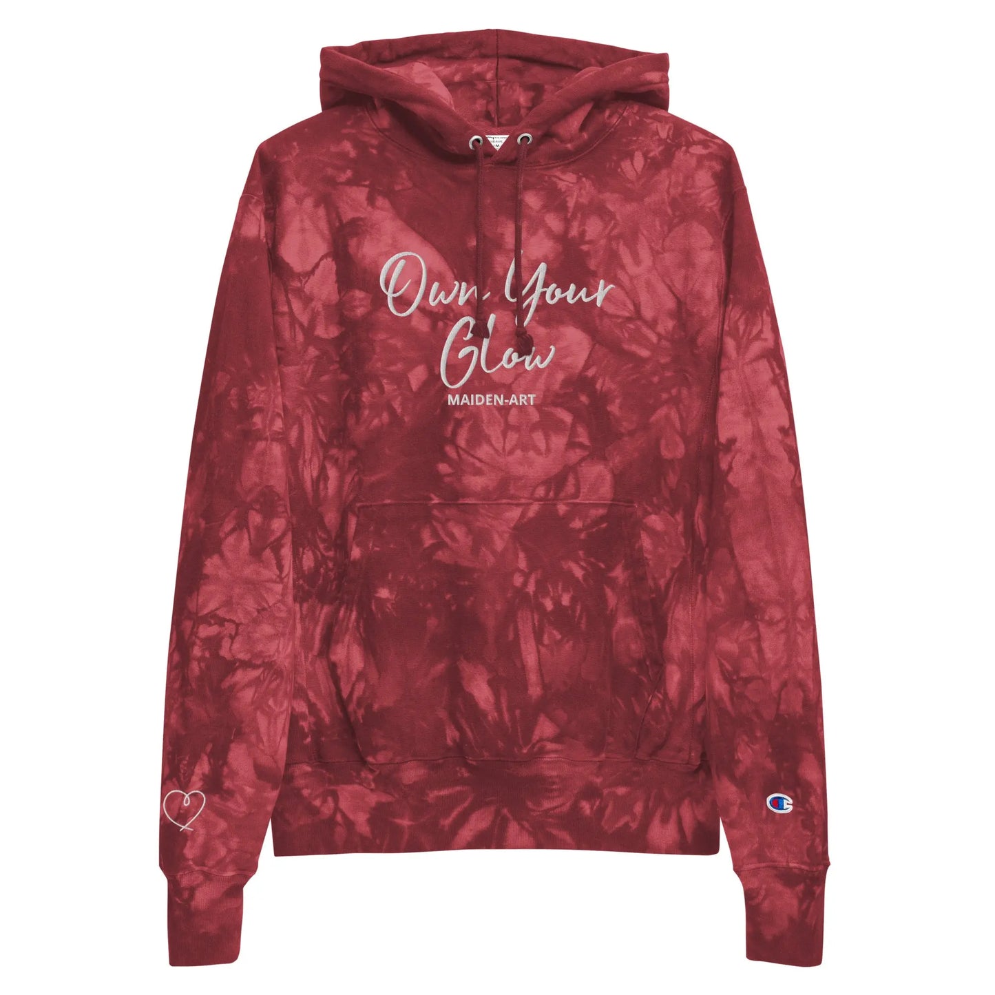 Unisex Champion Tie-Dye Hoodie | Embroidered Own Your Glow