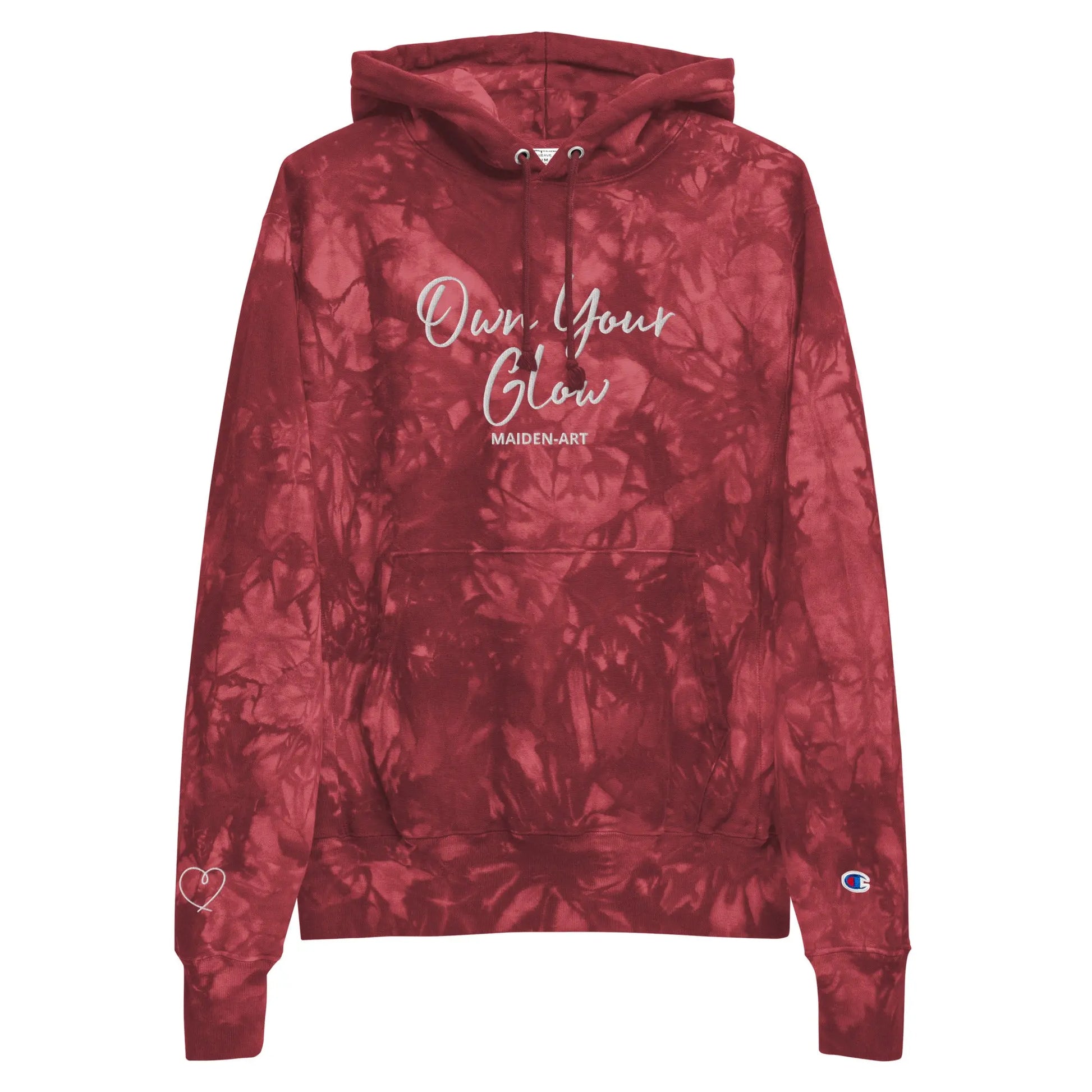 Unisex Champion Tie-Dye Hoodie | Embroidered Own Your Glow