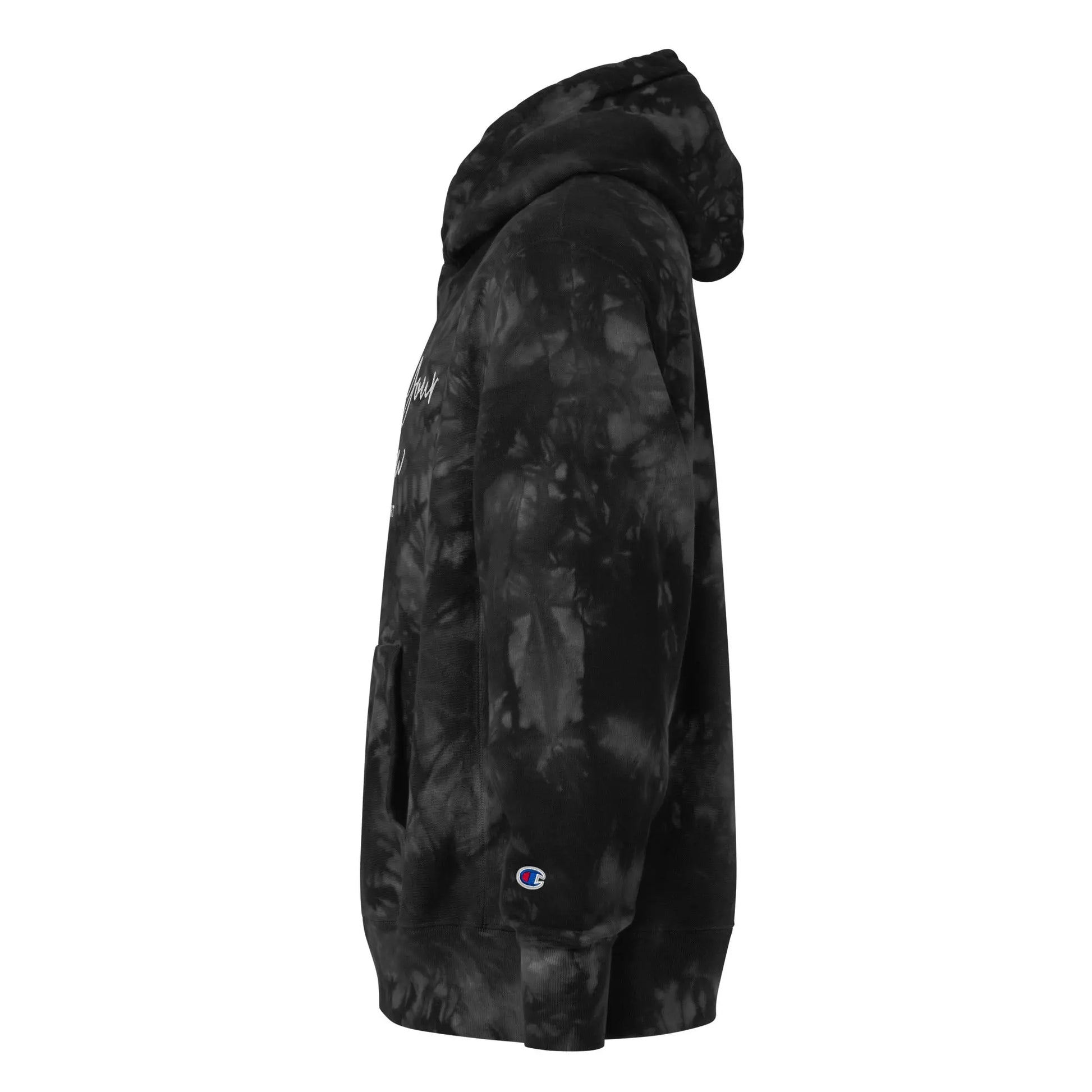 Unisex Champion Tie-Dye Hoodie | Embroidered Own Your Glow