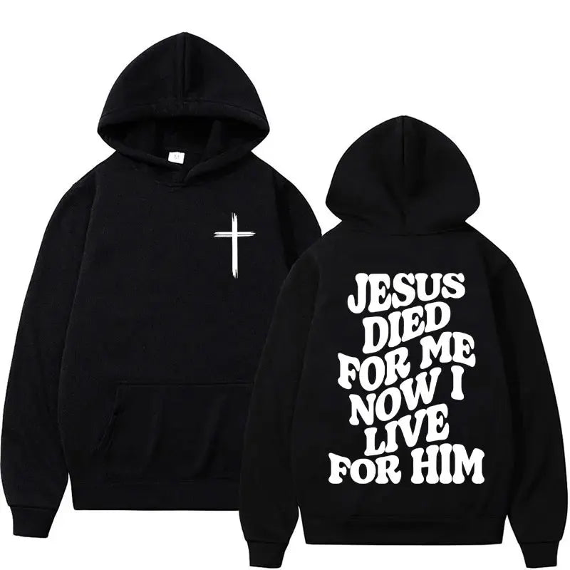 Harajuku Aesthetic Christian Jesus Hoodie Bible Verse God Loves You