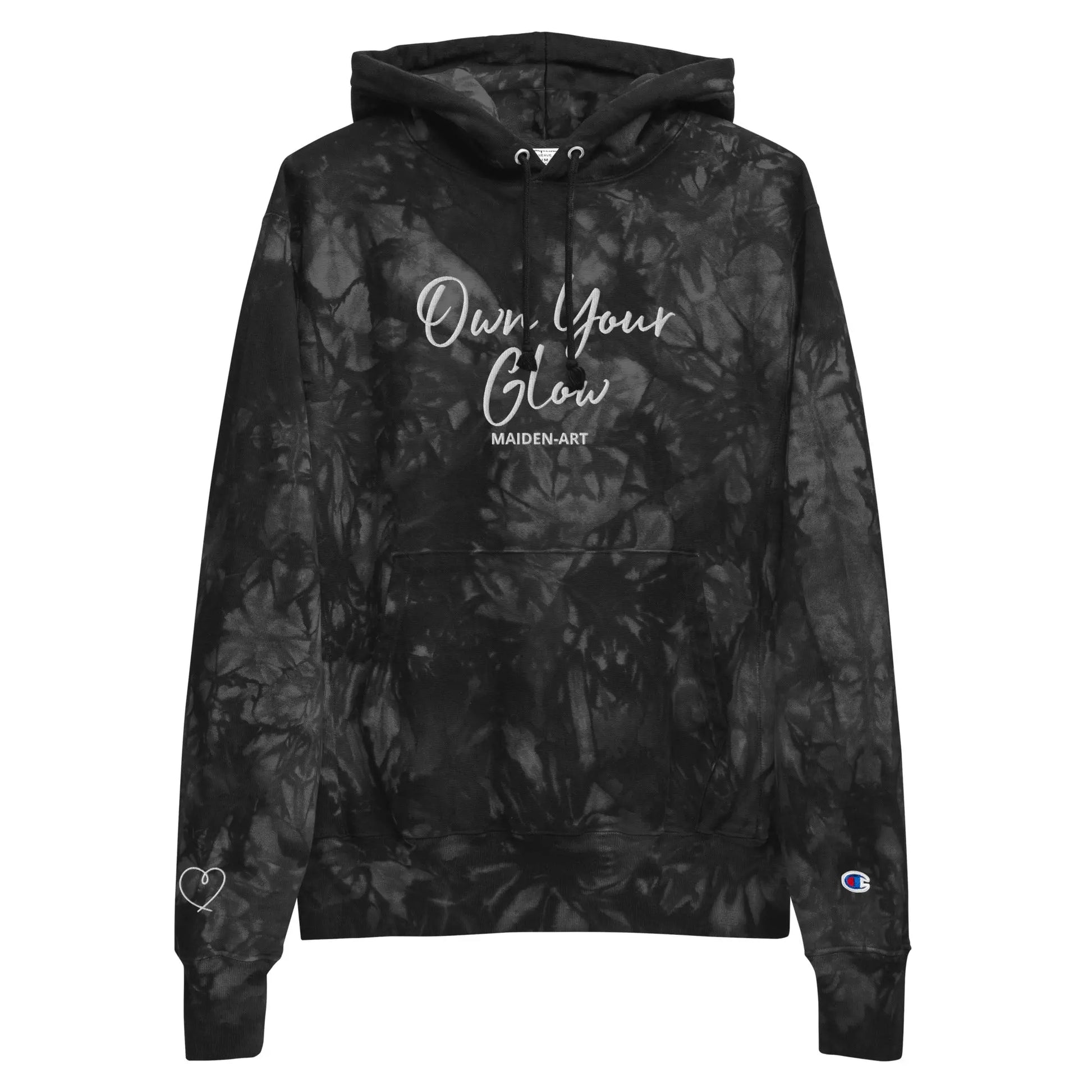 Unisex Champion Tie-Dye Hoodie | Embroidered Own Your Glow