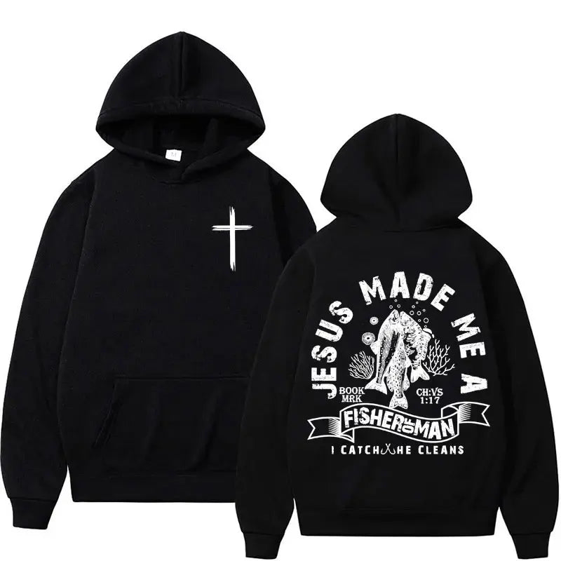 Harajuku Aesthetic Christian Jesus Hoodie Bible Verse God Loves You